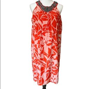 Floral Embellished Sleeveless Dress